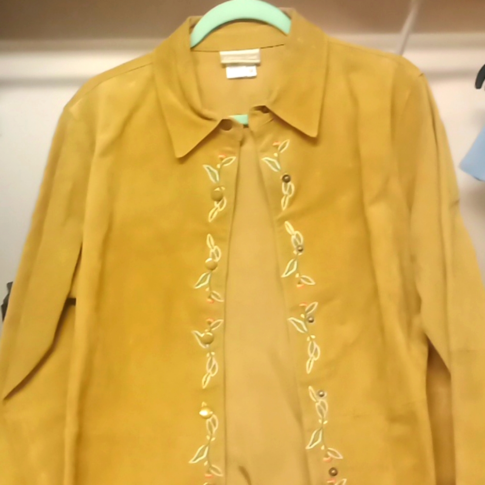 Leather jacket southwest design